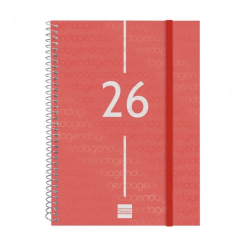 AGENDA YEAR E10 155X212  SV 2026 ROJO