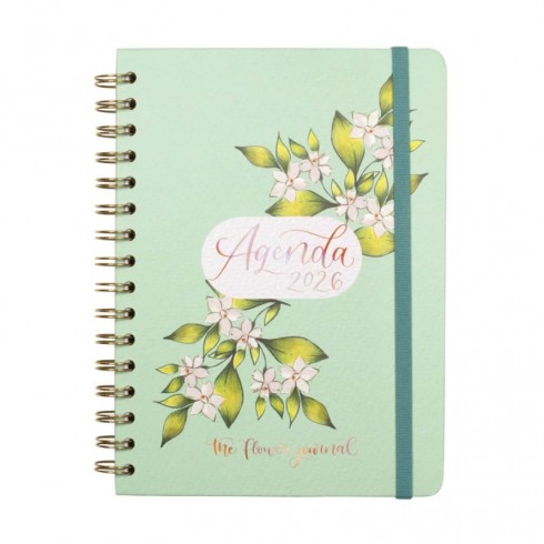 AGENDA THE FLOWER JOURNAL E10 S.VISTA 2026 VERDE