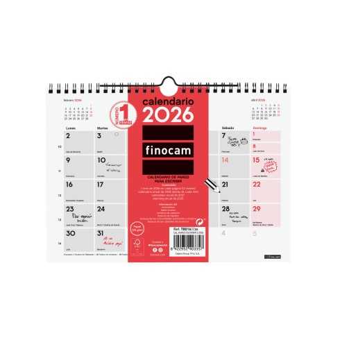 CALENDARIO PARED ESCRIBIR LARGO L 155x430 2026