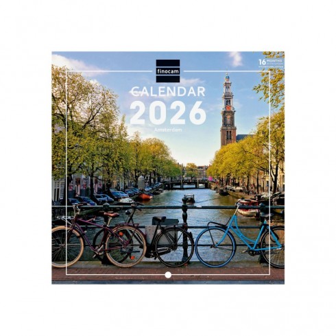 CALENDARIO PARED 18X18 2026 AMSTERDAM