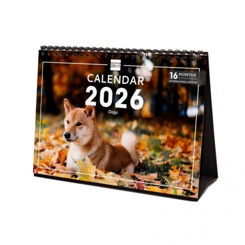 CALENDARIO SOBREMESA ESCRIBIR 210X150 2026 DOG INT.