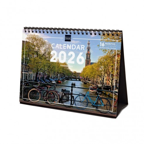 CALENDARIO SOBREMESA ESCRIBIR 210X150 2026 AMSTERDAM INT.