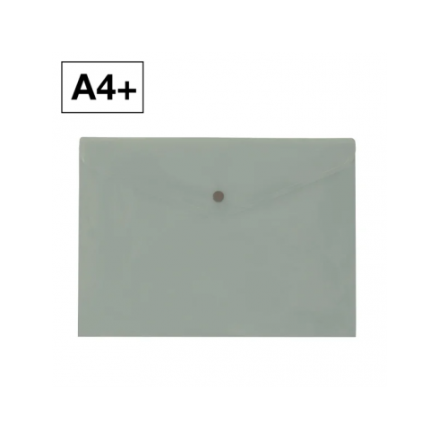 SOBRE BROCHE PLUS PP A4 APAISADO GRIS MANHATTAN