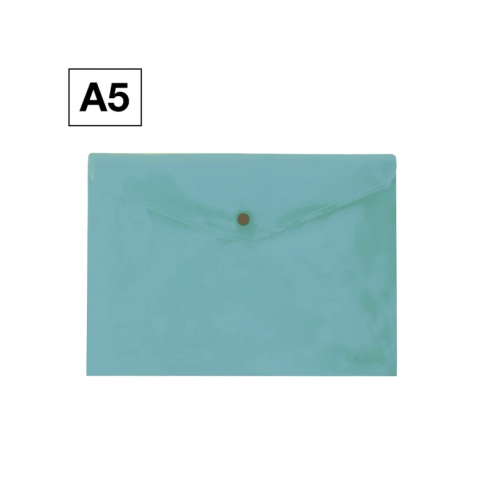 SOBRE BROCHE PLUS PP A5 VERDE CLARO