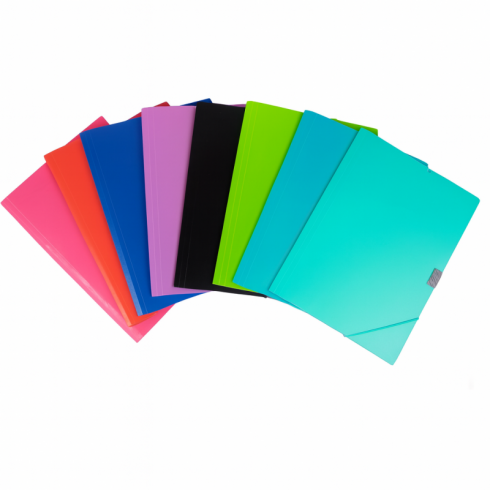 CARPETA POLIPROPILENO GOMAS Y SOLAPAS FOLIO SURTIDAS