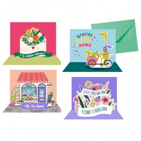 TARJETA FELICITACIÓN MAMÁ