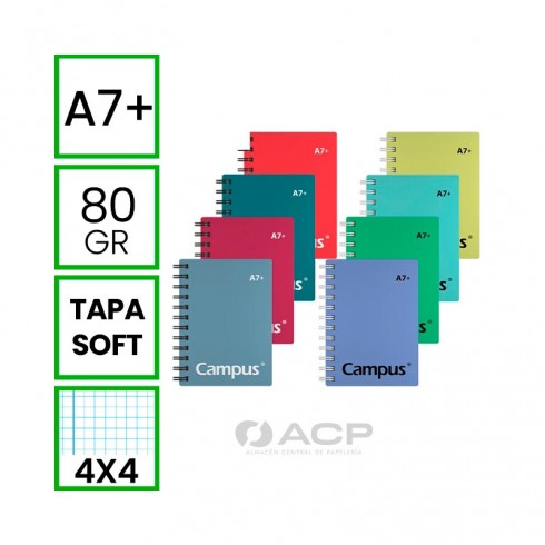 BLOC A7+ CAMPUS 60H SOFT NATURAL 4X4 80GR