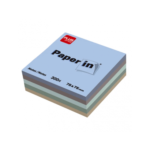 NOTAS ADHESIVAS PAPER IN PLUS 75X75 BURGUNDY