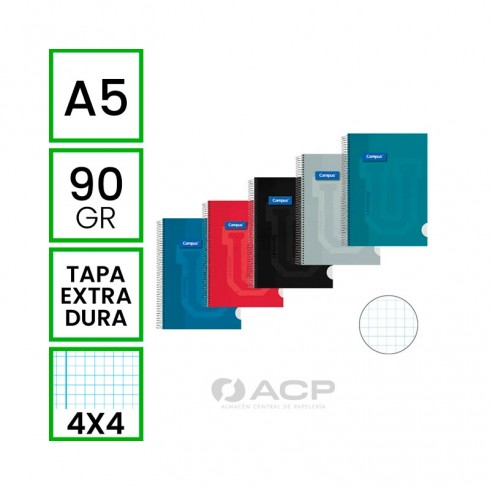 BLOC A5+ CAMPUS 80H TAPA EXTRADURA 4X4