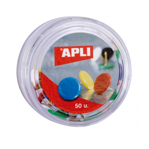 CHINCHETAS APLI COLORES SURTIDOS 10MM DIAM.