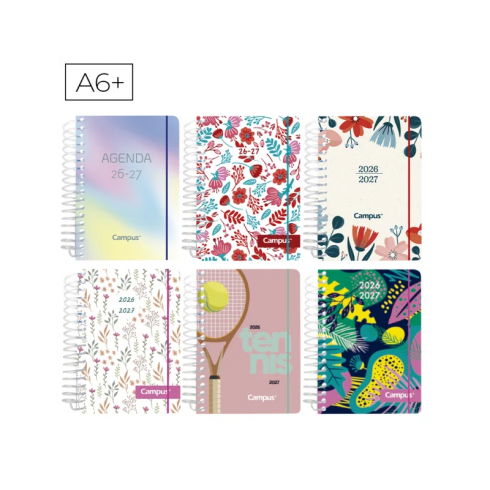 AGENDA ESCOLAR CAMPUS A6+ 1DP TAPA PP 26-27 FANTASÍA I