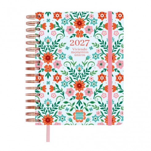 AGENDA FINOCAM 16 MESES VITAE 1/4  SV  HORIZ.AZUL 26-27