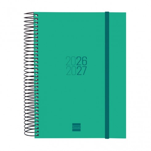 AGENDA FINOCAM ESPIRAL E10 1DP VERDE 26-27
