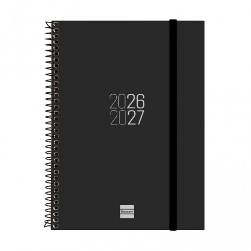 AGENDA FINOCAM ESPIRAL E10 SV NEGRO 26-27
