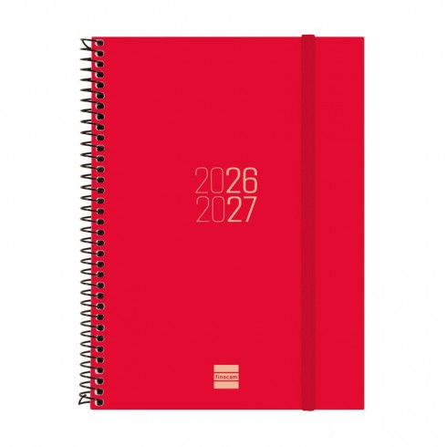 AGENDA FINOCAM ESPIRAL E10 SV ROJO 26-27