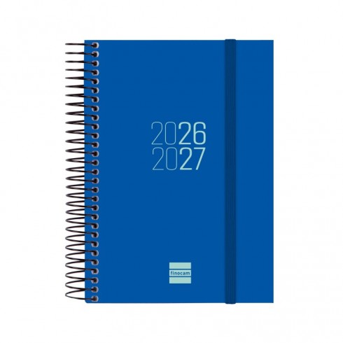 AGENDA FINOCAM ESPIRAL E8 1DP AZUL 26-27