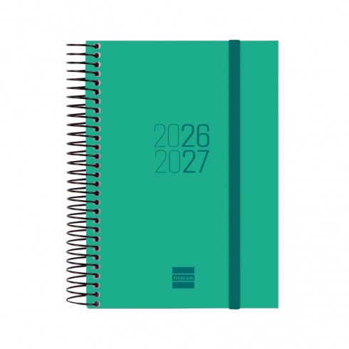 AGENDA FINOCAM ESPIRAL E8 1DP VERDE 26-27