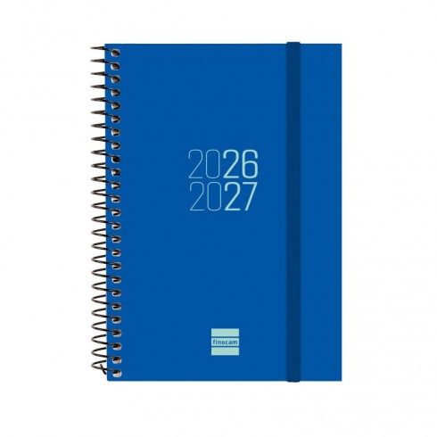 AGENDA FINOCAM ESPIRAL E8 SV HORIZ.AZUL 26-27