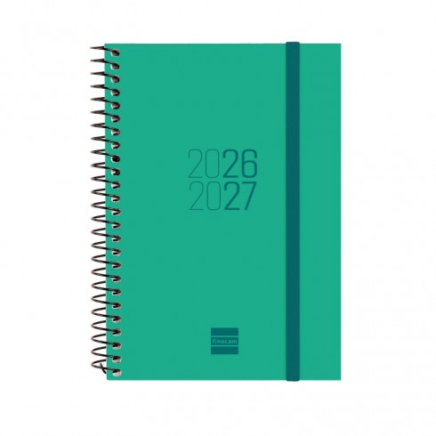 AGENDA FINOCAM ESPIRAL E8 SV HORIZ.VERDE 26-27
