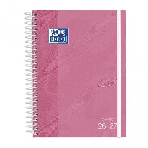 AGENDA ESCOLAR TAPA TOUCH PASTEL EXTRADURA 4º SEM.VISTA 26-27