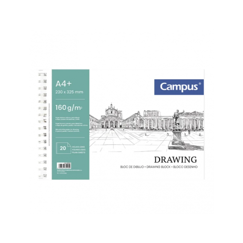 BLOC DIBUJO CAMPUS DRAWING A4 160GR 20H LISO