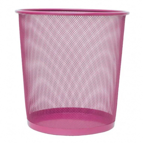 PAPELERA PLUS REJILLA 13 LITROS ROSA