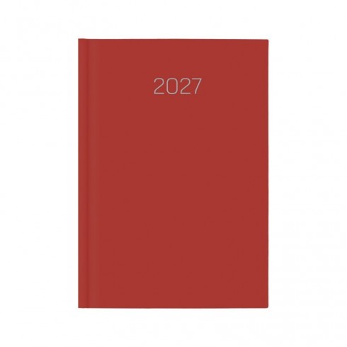 AGENDA DEUSTO D07 1DP 1/4 PREMIUM C20-ROJO 2027