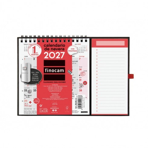 CALENDARIO ESCRIBIR NEUTRO CON IMÁN 140X150 2027