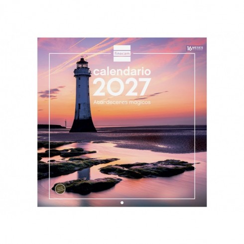 CALENDARIO PARED ESCRIBIR 30x30 ATARDECER 2027