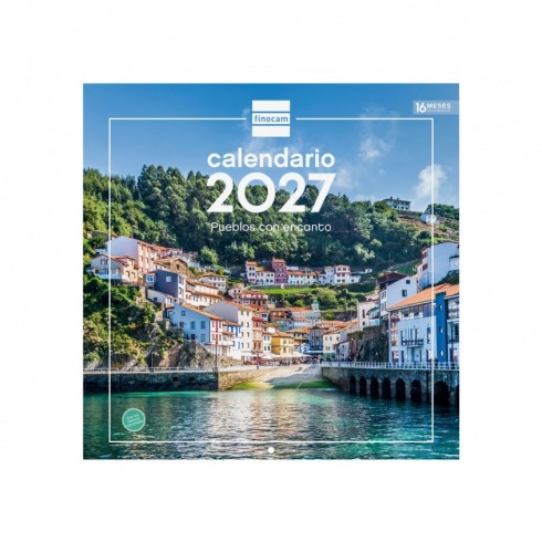 CALENDARIO PARED ESCRIBIR 30x30 PUEBLOS ENCANTO 2027