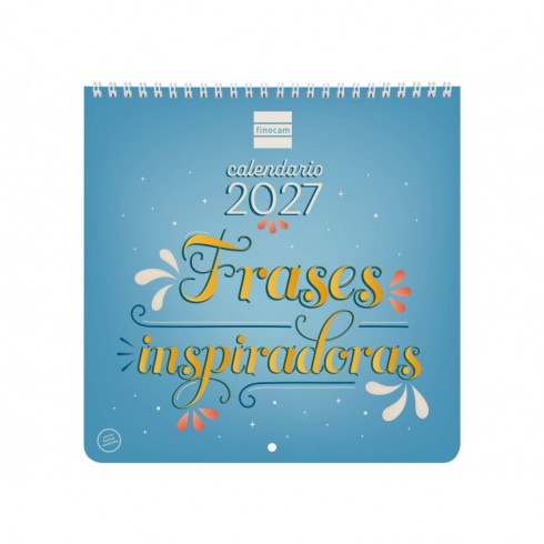 CALENDARIO PARED ART 21X21 FRASES INSPIRADORAS 2027