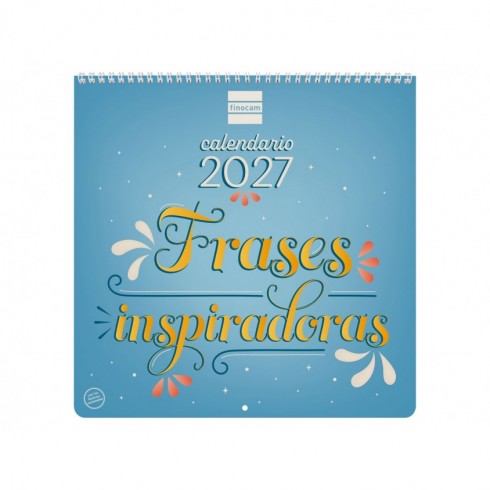 CALENDARIO PARED ART 30X30 FRASES INSPIRADORAS 2027