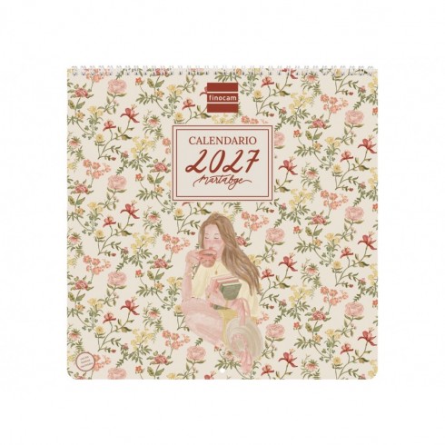 CALENDARIO PARED ART 30X30 FRASES MARBATGE 2027