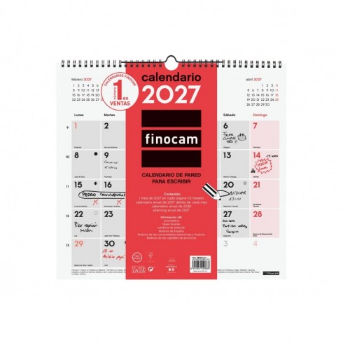 CALENDARIO PARED ESCRIBIR L 340x320 2027