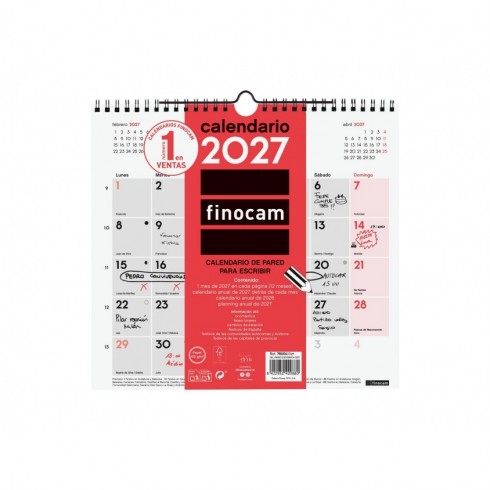 CALENDARIO PARED ESCRIBIR M 265X245 2027