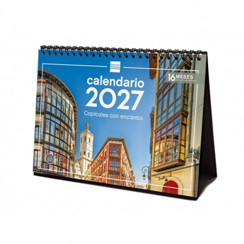 CALENDARIO SOBREMESA ESCRIBIR 210X150 2027 CAPITALES