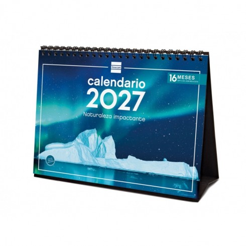 CALENDARIO SOBREMESA ESCRIBIR 210X150 2027 NATURALEZA