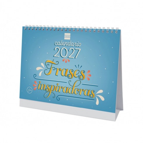 CALENDARIO SOBREMESA ART 210X150 2027 FRASES INSPIRADORAS