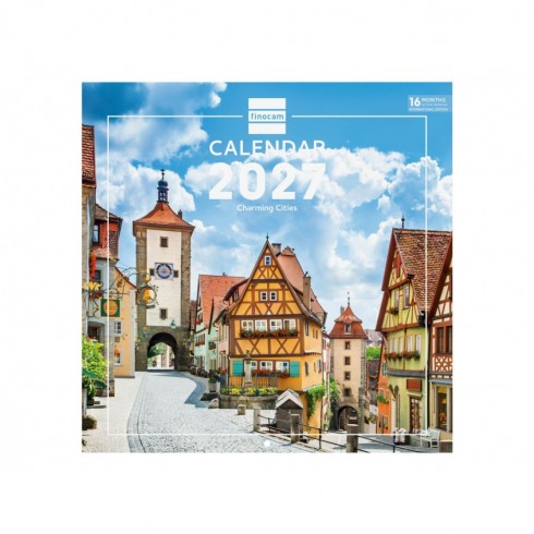 CALENDARIO PARED 30X30 2027 CHARMING INT