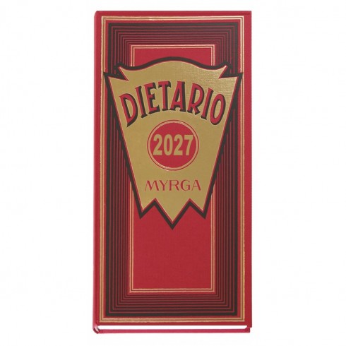 DIETARIO MYRGA 2 TERCIOS ROJO 2027 1DP