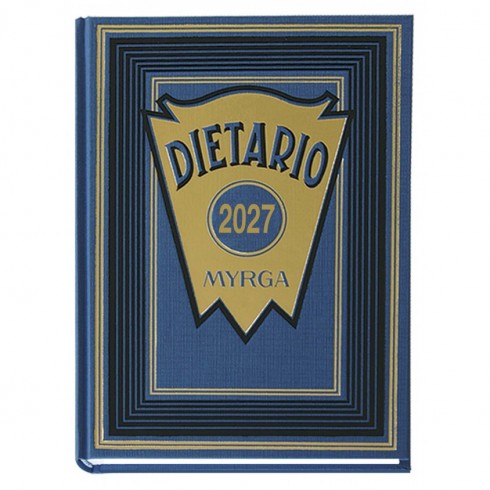 DIETARIO MYRGA CUARTO AZUL 2027 1DP