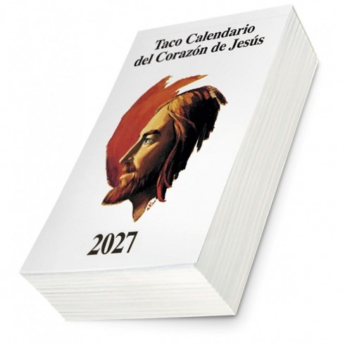 TACO CALENDARIO CORAZÓN DE JESUS CON IMÁN 2027