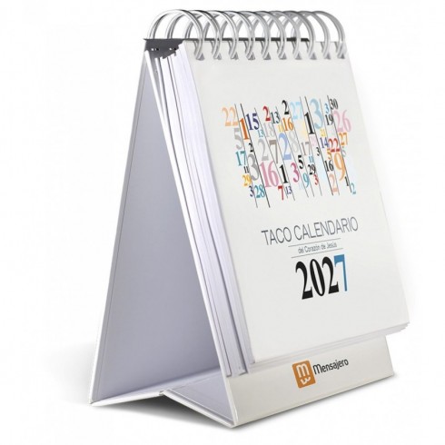 TACO CALENDARIO CORAZÓN DE JESÚS MESA - NÚMEROS 2027