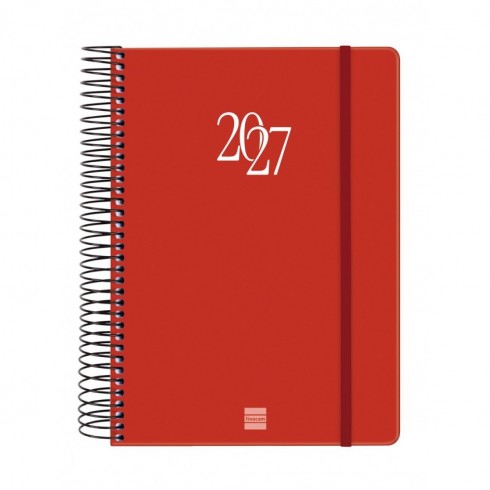 AGENDA ESPIRAL MY E10 155X212 1DP 2027 ROJO