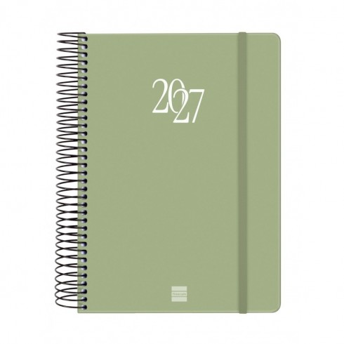 AGENDA ESPIRAL MY E10 155X212 1DP 2027 VERDE