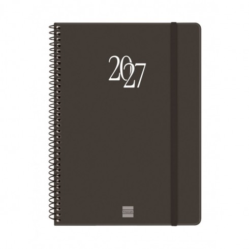 AGENDA ESPIRAL MY E10 155X212 SV 2027 NEGRO