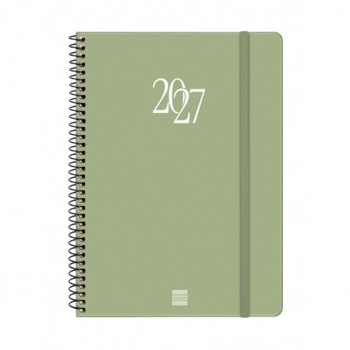 AGENDA ESPIRAL MY E10 155X212 SV 2027 VERDE