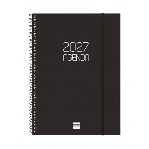 AGENDA OPAQUE E10 155x212 SV VERT 2027 NEGRO