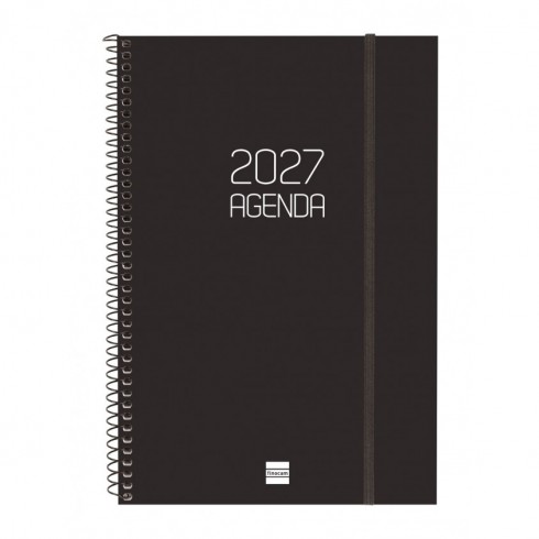 AGENDA OPAQUE E11 165x242 SV VERTICAL 2027 NEGRO