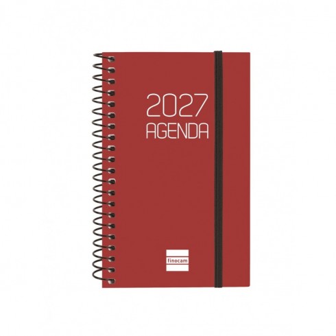 AGENDA OPAQUE E3 79X127 SV 2027 BURDEOS